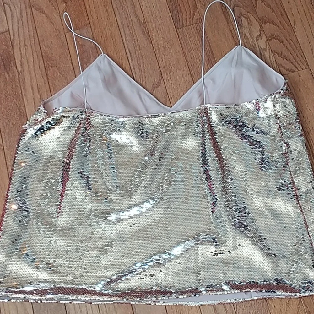 ASOS Rose Gold Sequin Cami  Top 14 - Picture 9 of 11